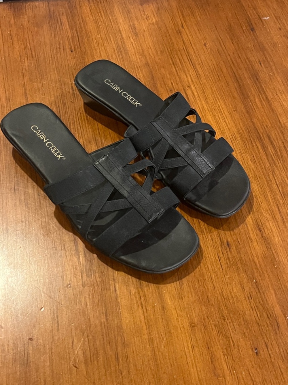 Cabin Creek Sandals Shoes black Women’s Size 9